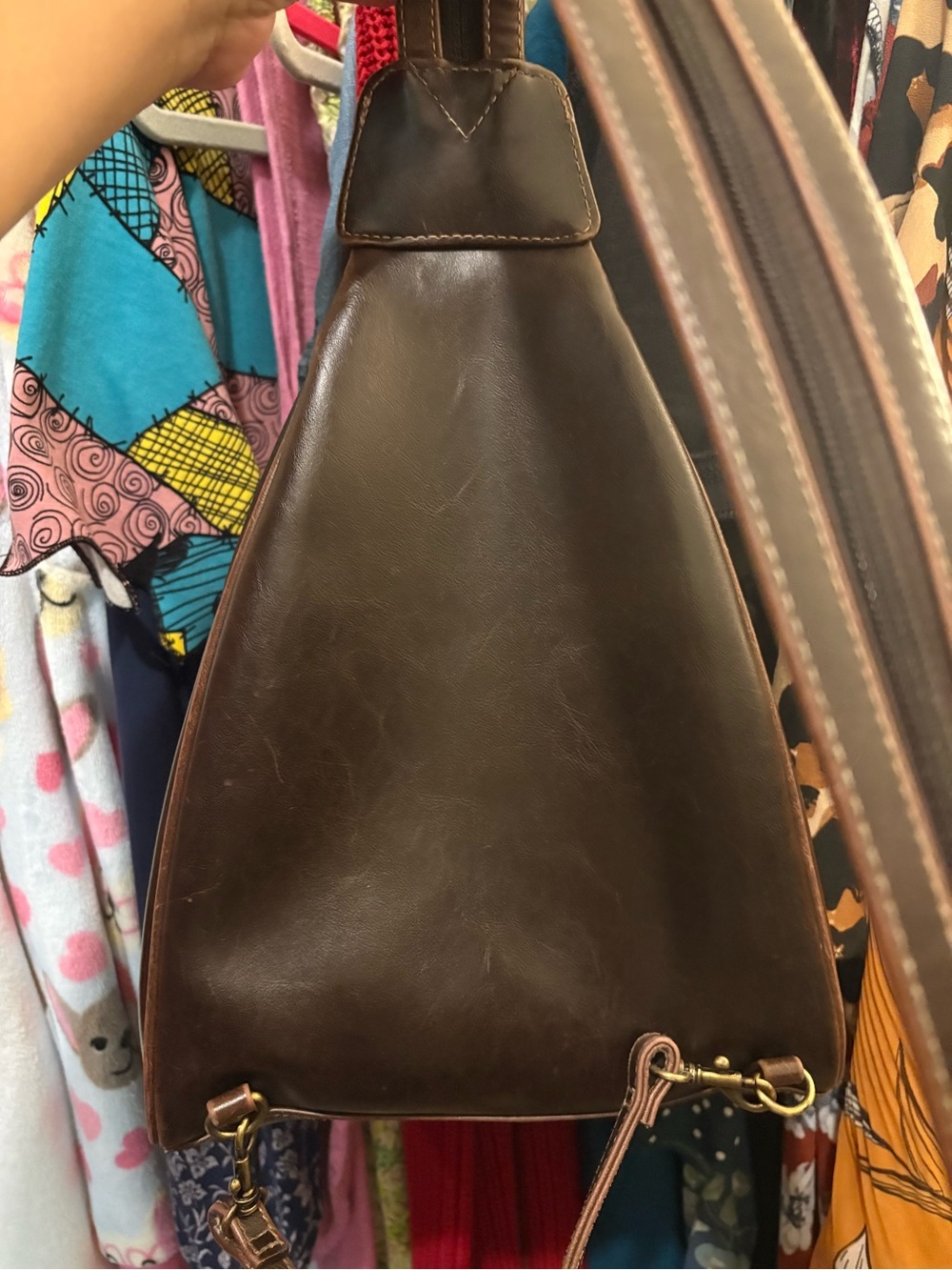 Liz Claiborne | The Villager | Brown Backpack | 90s Y2K - Picture 4 of 14